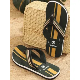 Cozy Wear Men Green Flip Flops-picture-23
