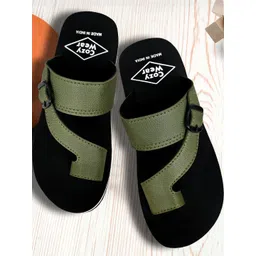 Cozy Wear Men Green Sliders-image-31