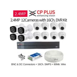CP Plus 12 Cameras 2.4MP with 16 Channel DVR Combo Kit-picture-37