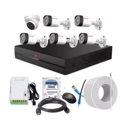 CP PLUS CCTV Combo Kit 2.4 MP Full HD Audio Indoor & Outdoor with 8 Channel DVR 5 Bullet, 1 Dome Camera, 8 Channel SMPS, 70 m Cable 2 TB HDD & Connectors-image-16