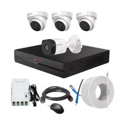 CP PLUS CCTV Combo Kit 2.4 MP Indoor & Outdoor with 4 Channel DVR, 1 Bullet 3 Dome Camera, 4 Channel SMPS, 70 m Copper Cable & Connectors-image-46