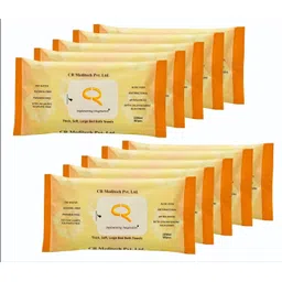 cr meditech Premium Refreshing Wet Bed Bath Wipes For Adult Patients (10x10 = 100 Wipes)-picture-34
