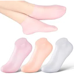 Cracked Heels Moisturizer Silicon Socks for Women, Moisturizing Gel Socks, Spa Pedicure Socks, Silicone Socks for Cracked Feet, Foot Care, Soft Heel Protector, Reusable Waterproof Socks For Man And Woman (101)-picture-22