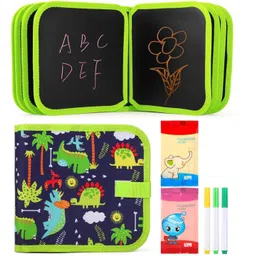 crackles Erasable Book Doodle Set, Magic Drawing Book for Kids, Watercolor Pens Drawing-picture-11