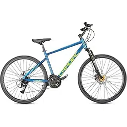 Cradiac Gunner PRO MAX 21 Speed 6061 Alloy Hybrid Cycle 21 Geared Bicycle for Men with Zoom Lockout Suspension & Dual Disc Brake Hybrid Bike | for 15+ Years, Unisex, Frame Size : 18.5 Inch, Teal Blue-picture-20