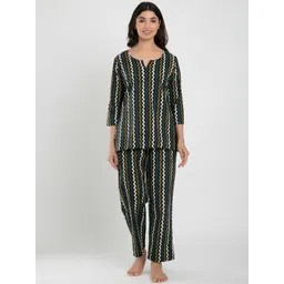 CRAFIQA Women Printed Pure Cotton Night suit-picture-36