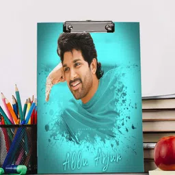 craft advertising Allu Arjun Digital reprint examination pad school collage Size 14x10 inch-picture-37