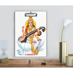 craft advertising Saraswati Maa Digital reprint examination pad school collage Size 14x10 inch-picture-25