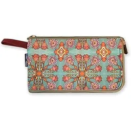 craft hues Women's Dual Zip Wallet (Green)-picture-51