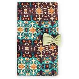 craft hues Women's Handmade Printed Canvas Fabric Bifold Passport Cover | Trendy and Stylish | Easy to Carry | Extra Slots for Cards, Boarding Pass and Passport Photo (Orange)-picture-36