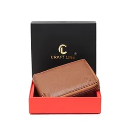 CRAFT LINE Men Textured Zip Around Wallet-picture-23