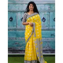 Craft Musium Ethnic Motifs Pure Cotton Saree-picture-17