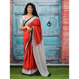 Craft Musium Ethnic Motifs Pure Cotton Saree-picture-19