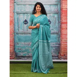 Craft Musium Ethnic Motifs Pure Cotton Saree-picture-36