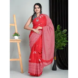 Craft Musium Ethnic Motifs Pure Cotton Saree-picture-32