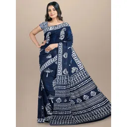 Craft Musium Ethnic Motifs Pure Cotton Saree-picture-15