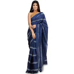 Craft Musium Ethnic Motifs Pure Cotton Saree-picture-31