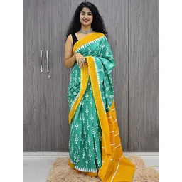 Craft Musium Floral Printed Pure Cotton Saree-picture-33