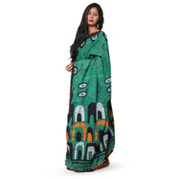 Craft Musium Hand Block Printed Pure Cotton Saree-picture-11