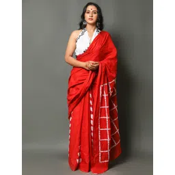 Craft Musium Hand Block Printed Pure Cotton Saree-picture-35