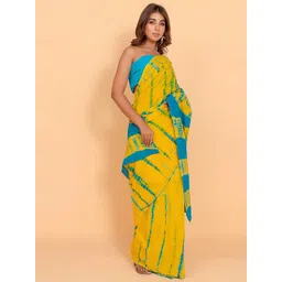 Craft Musium Jaipuri Hand Block Print saree with Unstitched Blouse Piece-picture-33