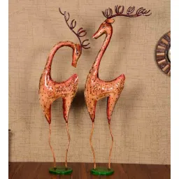 craft tree Hand Painted Deer (Set Of 2) Iron Figurine-picture-25