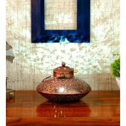 craft tree Jali Classic Degchi Metal Hanging Tea Light Holder-picture-20