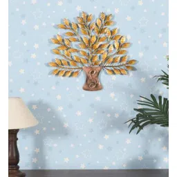 craft tree Metal Yellow Small Tree Wall Hanging-picture-12