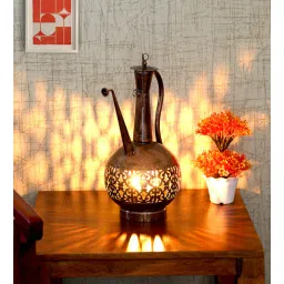 craft tree Surai Manchester Copper Metal Table Tea Light Holder-picture-17