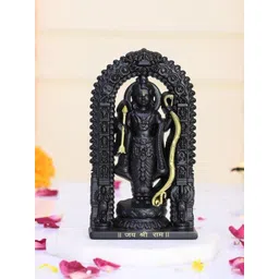 CRAFTAM Black Shree Ram Lalla Murti Metal Religious Idol Showpiece-picture-19