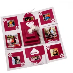 crafted with passion Explosion box for valentine's day , birthday or anniversary , gift box for any occasion Greeting Card-picture-20