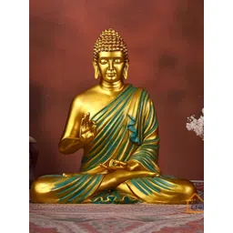 CraftEstate Gold Green Toned Buddha Figurine Showpiece-picture-32