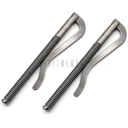 CRAFTMEmore Avail 4 Colors Spring Money Clip for Money Clip Wallet Leathercraft Accessories Pack of 2 (Gunmetal)-picture-39