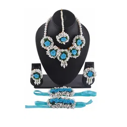 craftsai exports Women Blue Jewellery Set-picture-16