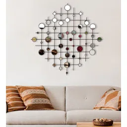 craftter Metal Small Mirror Wall Art In Bronze Antique Colour-picture-12