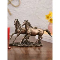 CraftVatika Bronze-Toned Running Horses Vastu Fengshui Positive Energy Statue-picture-28