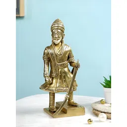 CraftVatika Gold Toned Brass Religious Idol Decorative Showpiece-picture-31