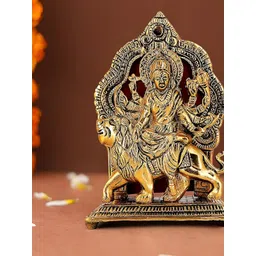 CraftVatika Gold Toned Brass Religious Idol Decorative Showpiece-picture-36