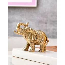 CraftVatika Small Figurine Metal Elephant Statue Showpieces-picture-34