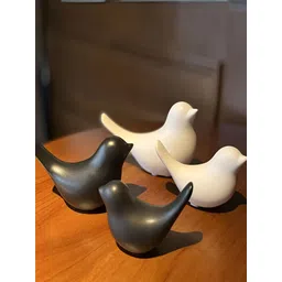 CraftVatika White & Black 4 Pieces Idol Showpiece-picture-10