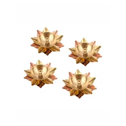 CraftVatika Yellow 4 Pieces Textured Diyas-picture-26
