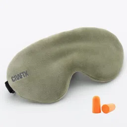 craftx 3D Sleeping Eyemask With Earplugs, 100% Darkness, Eye Mask ( Olive )-picture-10