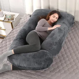 crafty fox Microfibre, Polyester Fibre Pregnancy Pillow Pack of 1 Solid-picture-15