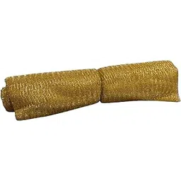 CRAFTY WHEELS Packing Net Fabric Cloth Roll Mesh (8 Mtr) for Wrapping Trays, Basket, Trousseau Packing, Decorations, Flower Making, Gift Wrapping, Room/Hall Decor Golden, Solid-picture-35