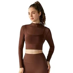 CRAMPLE®Cloud Rise-Women's Yoga Crop Top, Long Sleeve Sports T-Shirt for Gym, Running, Autumn and Winter-picture-54