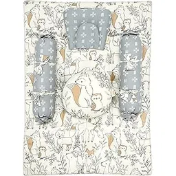 Crane Baby 5-Piece Mattress Set, Ezra Collection (0-2 Y, 88 x 60 x 7 cm, Multicolor)-picture-23