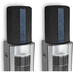 Cranique Polyester, Plastic 20 Ltr / Litre Water Dispenser Bottle Jar Cover With Transparent Strap (Black Pack Of 2)-picture-12