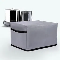 Crasome Dust Proof Water Resistant Kitchen Wet Grinder Cover for 2 Litre Table Top Bajaj WX 1 | Bajaj WX 3 - Grey-picture-24