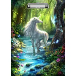 crative design white horse digital reprint clip board exam pad (14 x 10 Inches)-picture-14