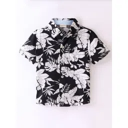 CrayonFlakes Boys Tropical Printed Short Sleeves Casual Shirt-picture-12